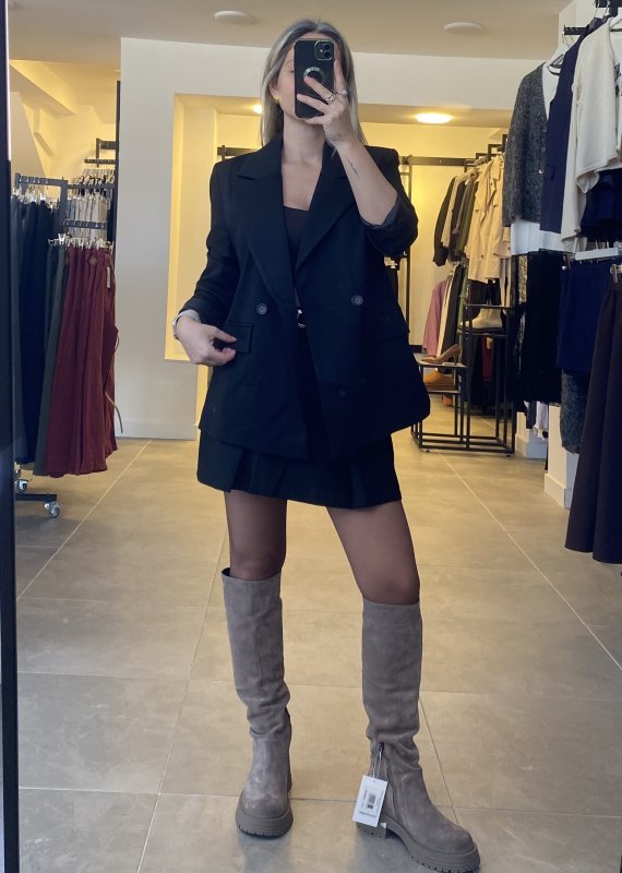 Geniş Yaka Blazer Ceket